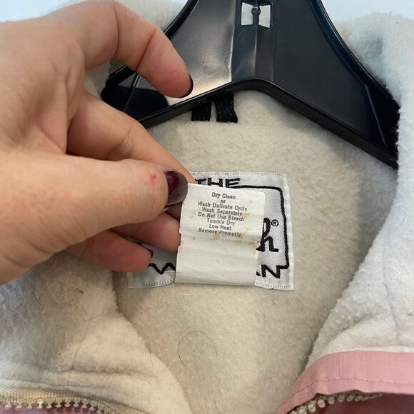 Woolrich Womens Vintage 70s 80s Full Zip Fleece Lined Vest Jacket Pink Medium - Picture 4 of 8